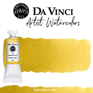 Da Vinci Artists' Watercolor - Harvest Moon, 37 ml (PG7/PY42/PO62/PY97)