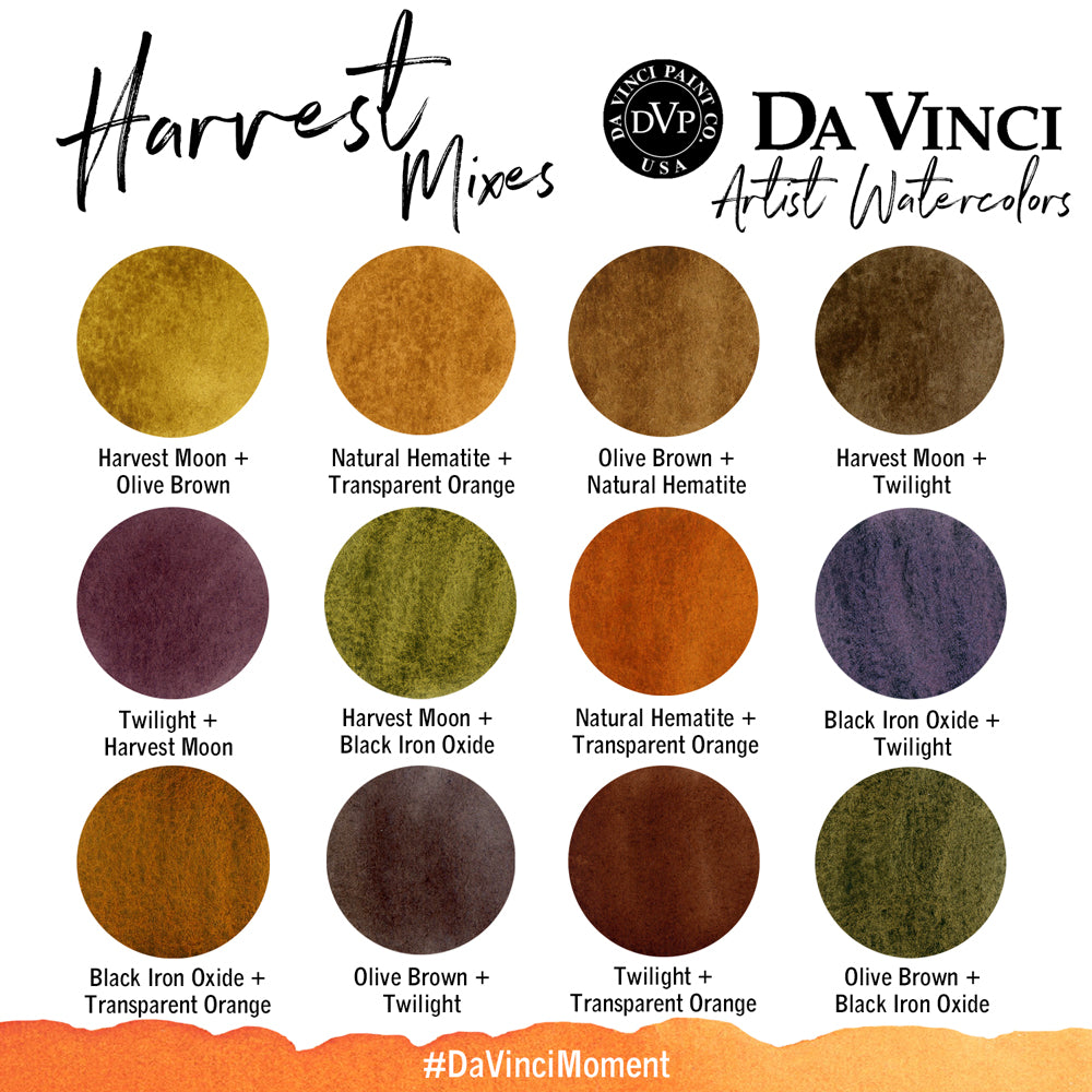Da Vinci Artists' Watercolor - Harvest Watercolor Set