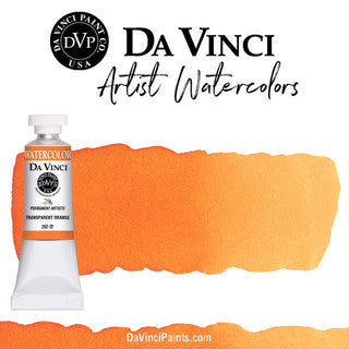 Da Vinci Artists' Watercolor - Transparent Orange, 37 ml (PY83/PR149)