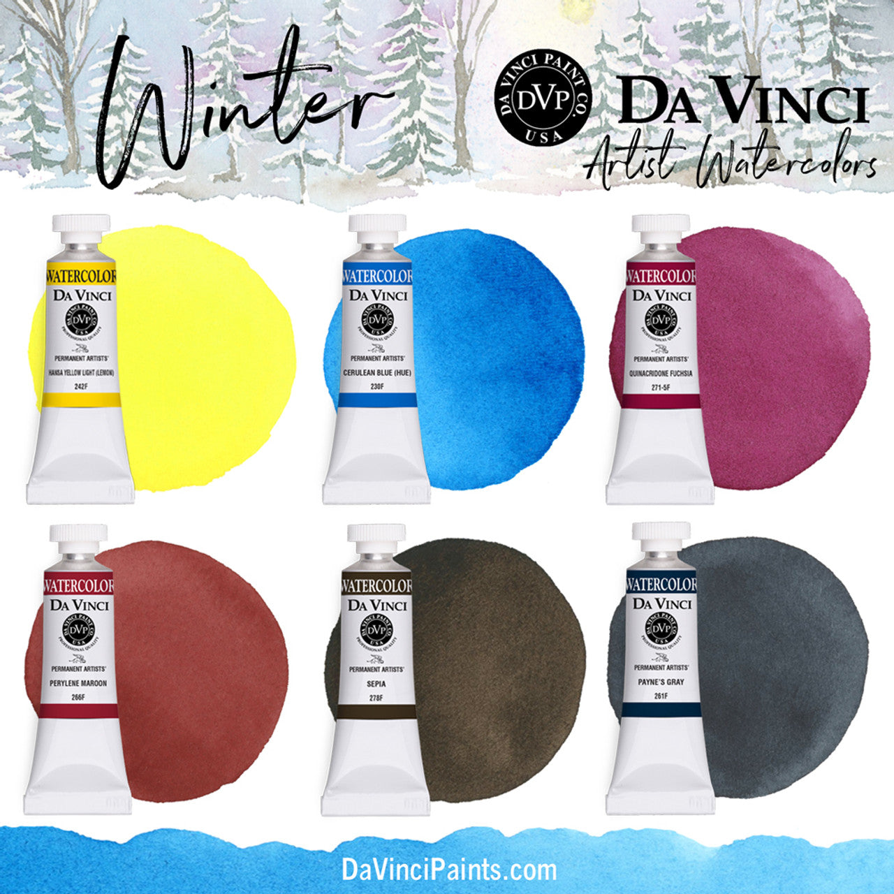Da Vinci Artists' Watercolor Sets