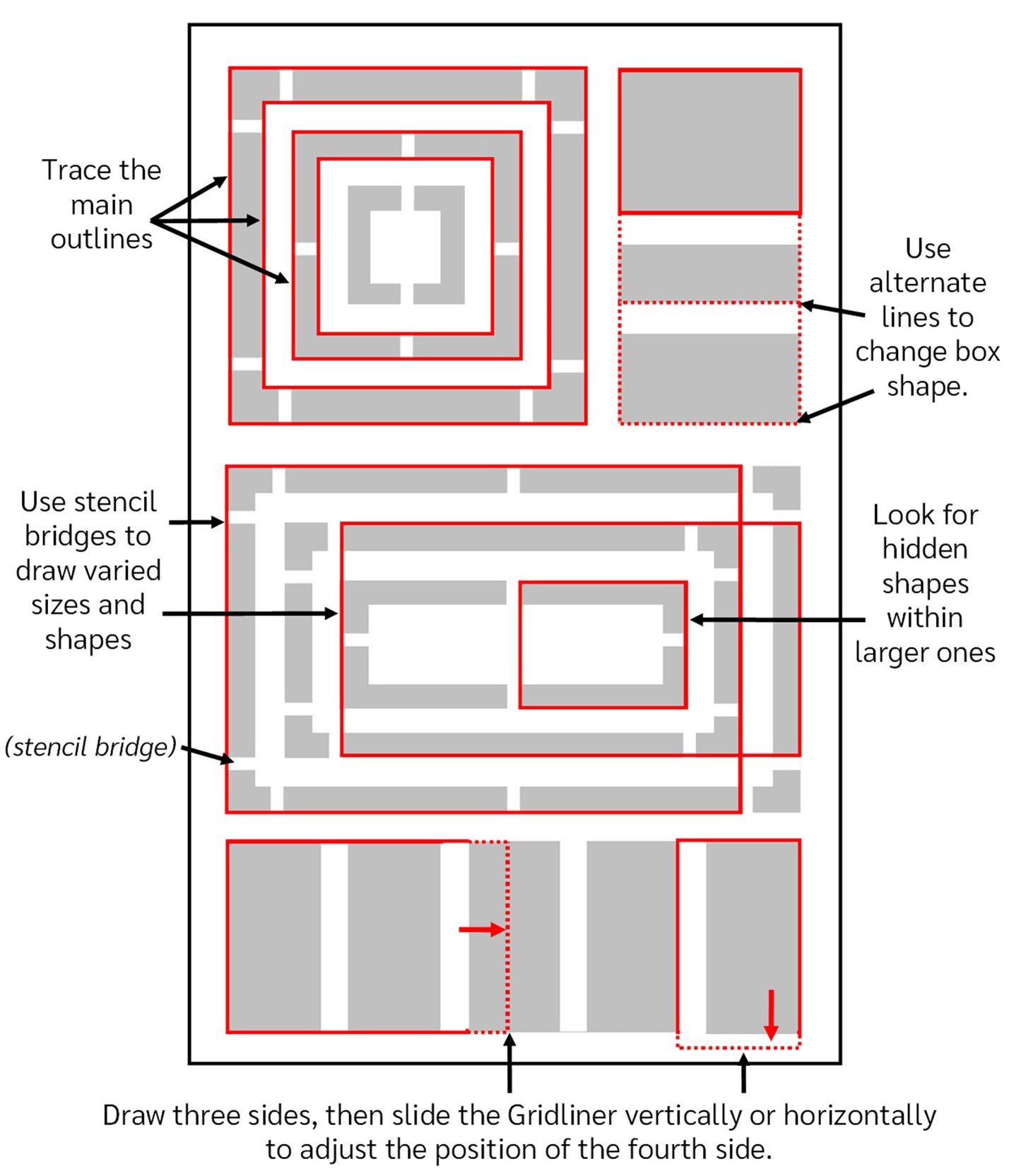 Everyday Artist GridLiner Stencil