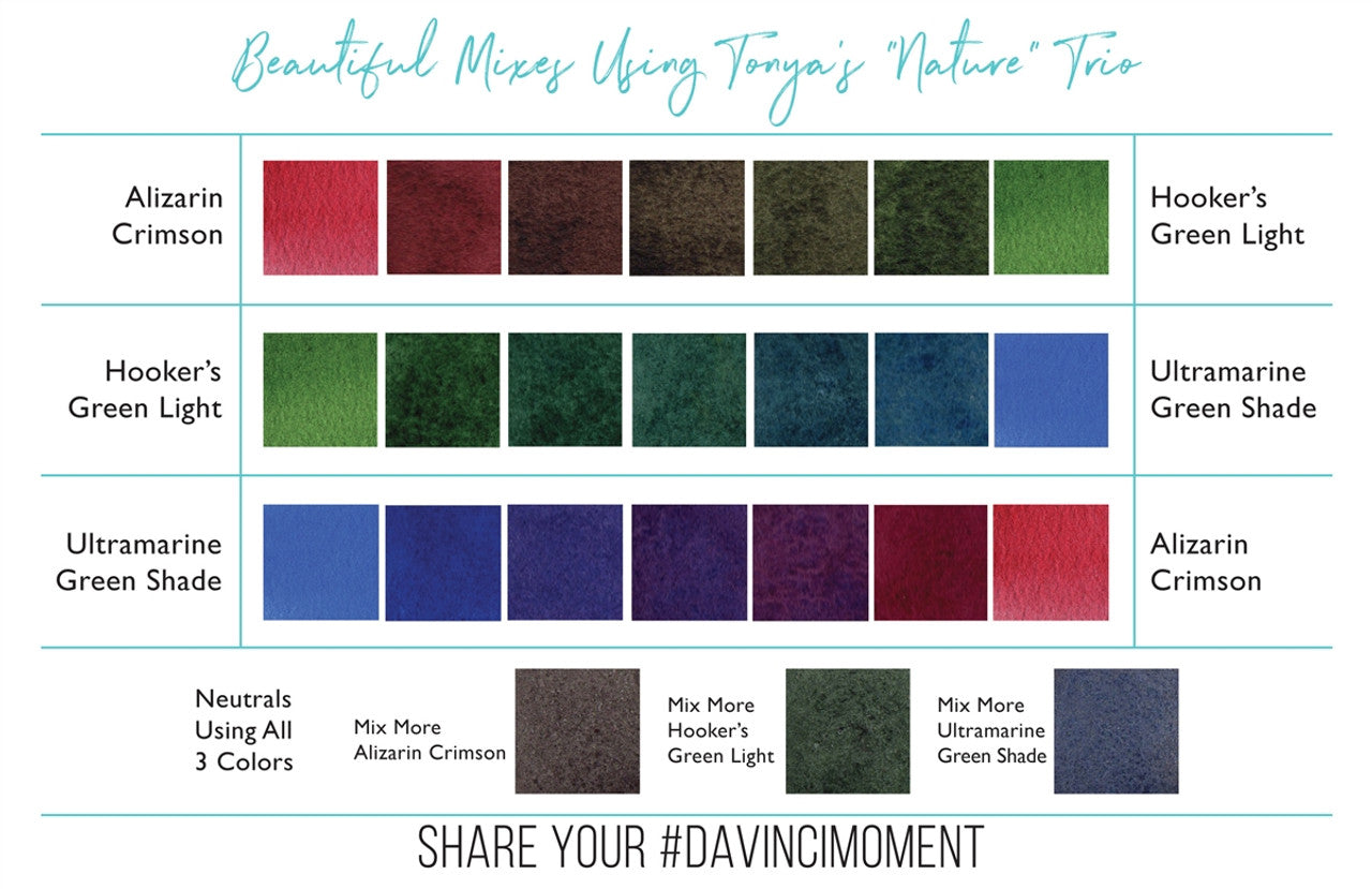 Da Vinci Artists' Watercolor - Tonya’s Nature Trio Watercolor Set