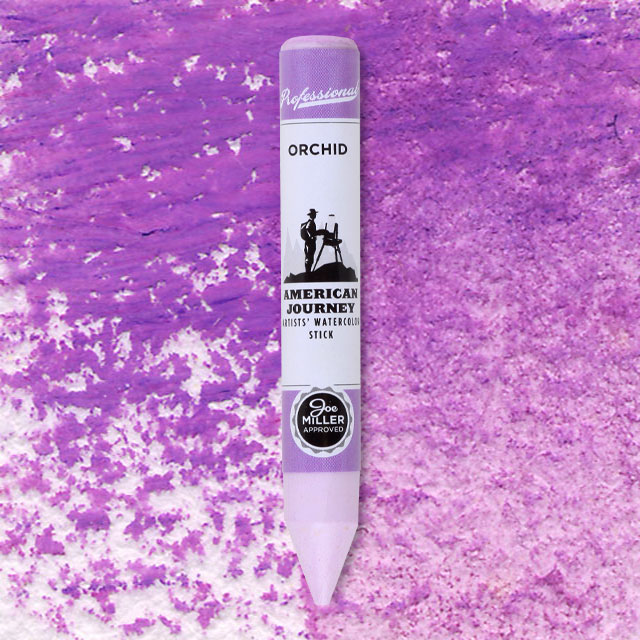 American Journey Artists' Watercolor Stick - Orchid – Journey Art Stuff