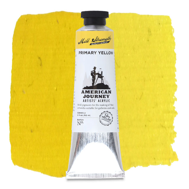 American Journey Artists' Acrylic - Primary Yellow, 60 ml – Journey Art ...