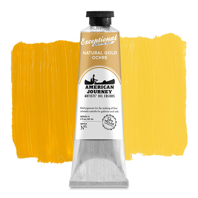 Artists' Oil Color - Natural Gold Ochre, 60 ml. tube