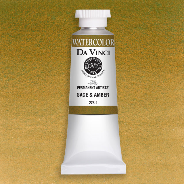Da Vinci Artists' Watercolor - Sage & Amber, 37 ml