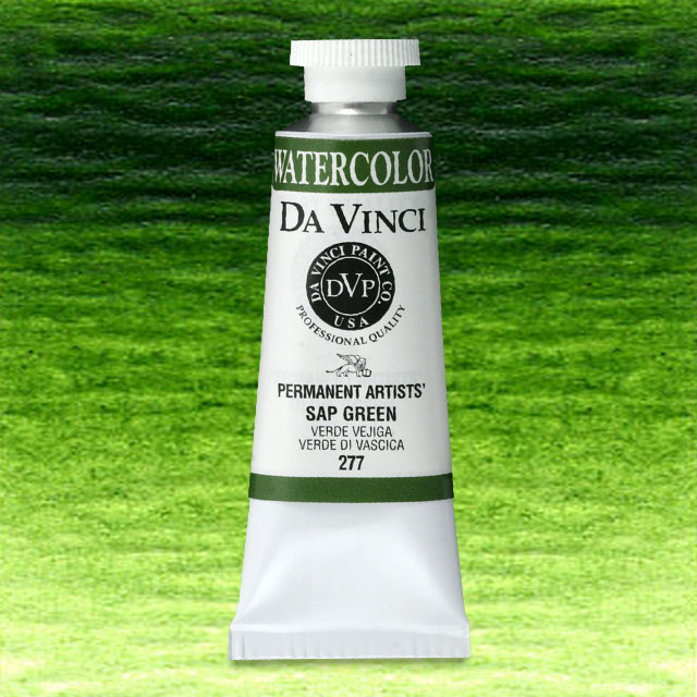 Da Vinci Artists' Watercolor - Sap Green, 15 ml – Journey Art Stuff
