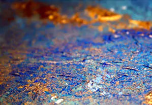 Spray paint marble look