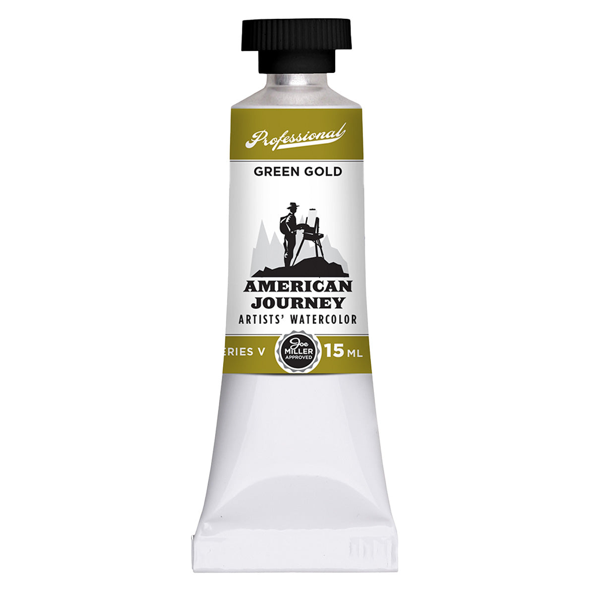 American Journey Artists' Watercolor - Green Gold, 15 ml, (PG36/PY150)