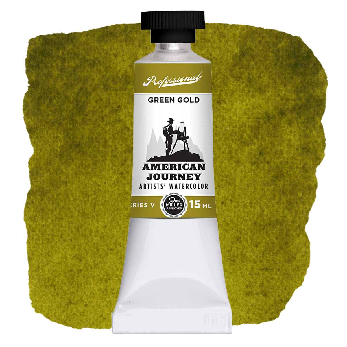 American Journey Artists' Watercolor - Green Gold, 15 ml, (PG36/PY150)