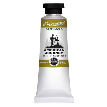 American Journey Artists' Watercolor - Green Gold, 37 ml, (PG36/PY150)