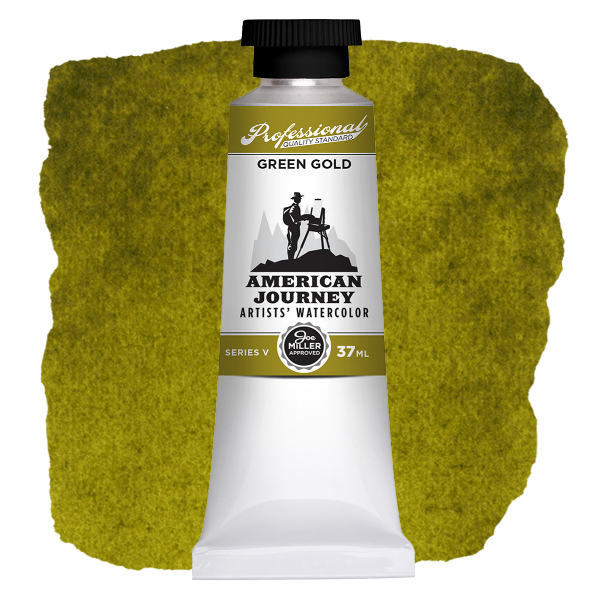 American Journey Artists' Watercolor - Green Gold, 37 ml, (PG36/PY150)