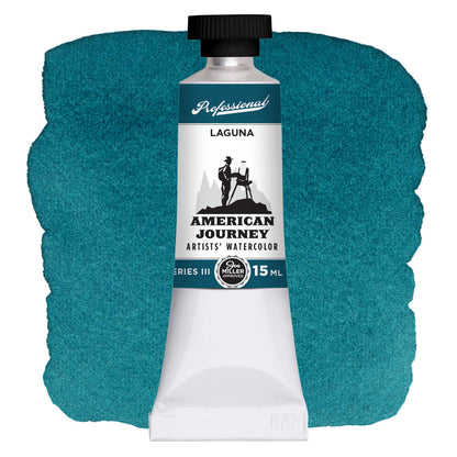 American Journey Artists' Watercolor - Laguna, 15ml, (PB29, PG7)