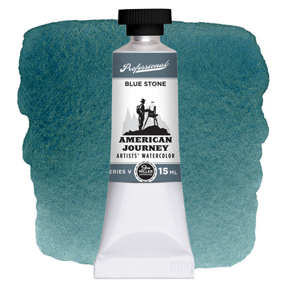 American Journey Artists' Watercolor - Blue Stone, 15 ml, (PB36/PY42)