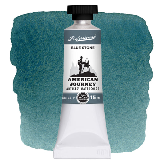 American Journey Artists' Watercolor - Blue Stone, 15 ml, (PB36/PY42)