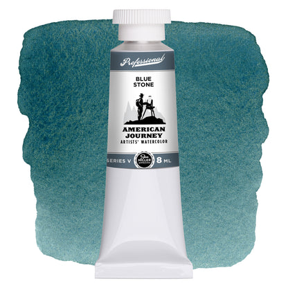 American Journey Artists' Watercolor - Blue Stone, 8 ml, (PB36/PY42)