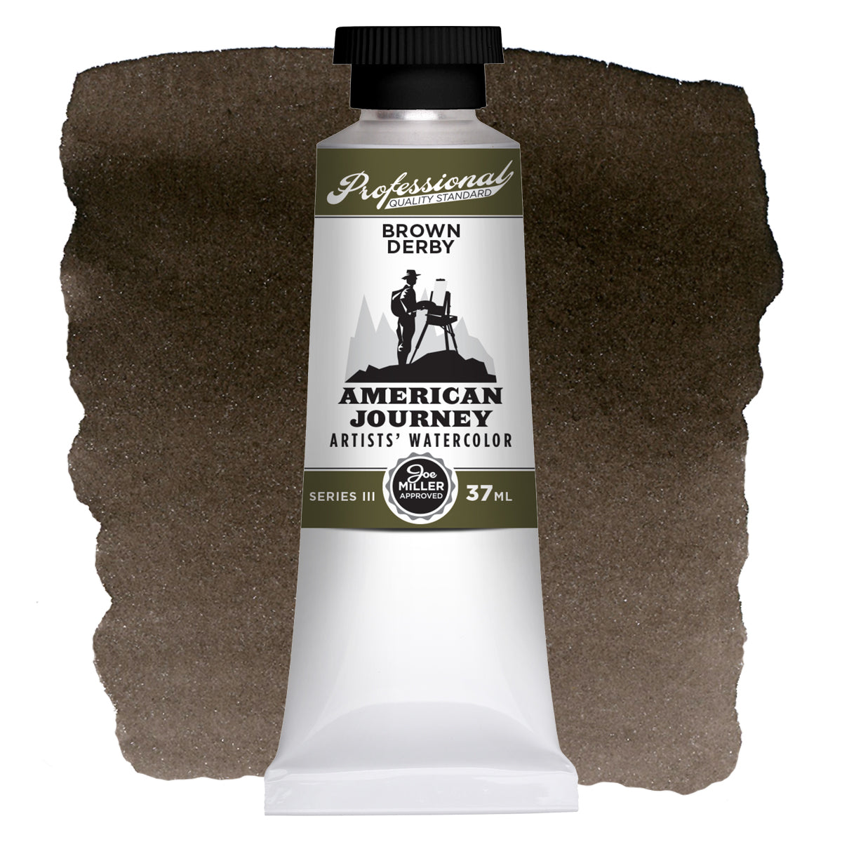 American Journey Artists' Watercolor - Brown Derby, 37 ml, (PR188, PBk6, PBr7)