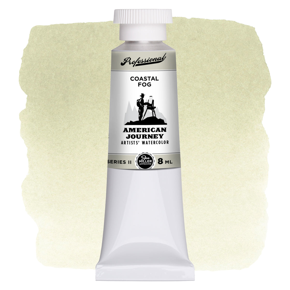 American Journey Artists' Watercolor - Coastal Fog, 8 ml, (PBr7/PW6)