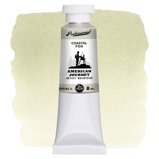American Journey Artists' Watercolor - Coastal Fog, 8 ml, (PBr7/PW6)