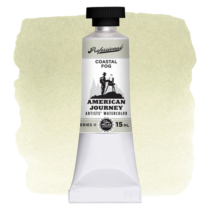 American Journey Artists' Watercolor - Coastal Fog, 15 ml, (PBr7/PW6)