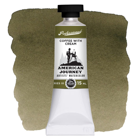 American Journey Artists' Watercolor - Coffee With Cream, 15 ml, (PG7, PBr7, PY42)