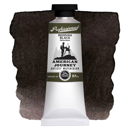 American Journey Artists' Watercolor - Reddish Black, 37 ml, (PR209, PBk6)