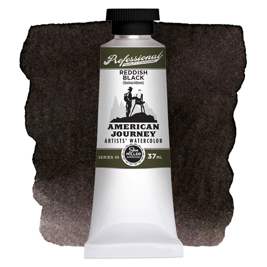 American Journey Artists' Watercolor - Reddish Black, 37 ml, (PR209, PBk6)