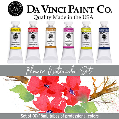 Da Vinci Artists' Watercolor - Flower Watercolor Set