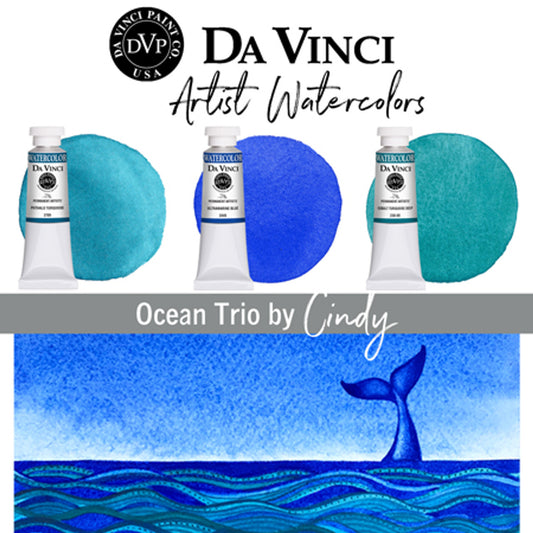 Da Vinci Artists' Watercolor - Cindy’s Ocean Trio Watercolor Set