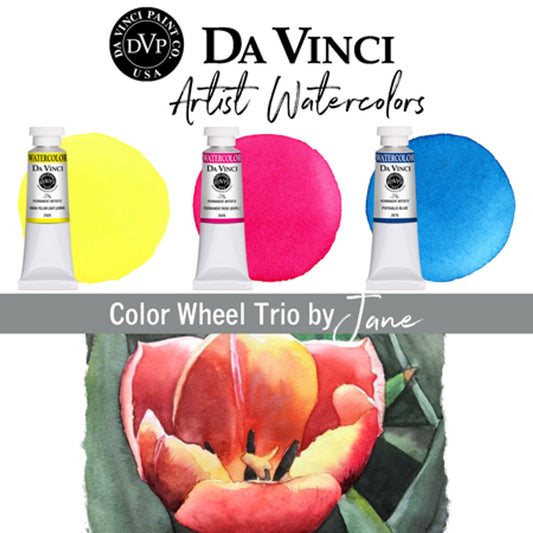 Da Vinci Artists' Watercolor - Jane’s Color Wheel Trio Watercolor Set