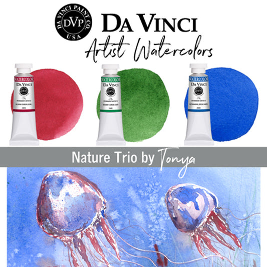 Da Vinci Artists' Watercolor - Tonya’s Nature Trio Watercolor Set