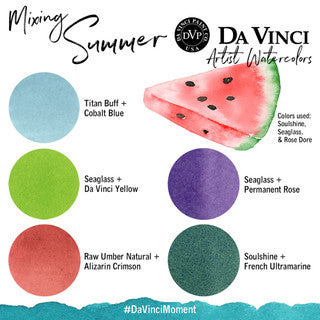 Da Vinci Artists' Watercolor - Summer Watercolor Set