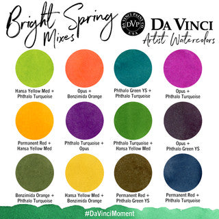 Da Vinci Artists' Watercolor - Bright Spring Watercolor Set
