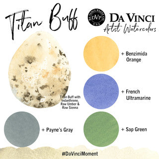 Da Vinci Artists' Watercolor - Titan Buff, 37ml, (PW6)