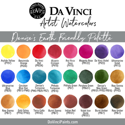 Da Vinci Artists' Watercolor - Denise's Earth Friendly Da Vinci Watercolor Palette