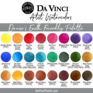 Da Vinci Artists' Watercolor - Denise's Earth Friendly Da Vinci Watercolor Palette