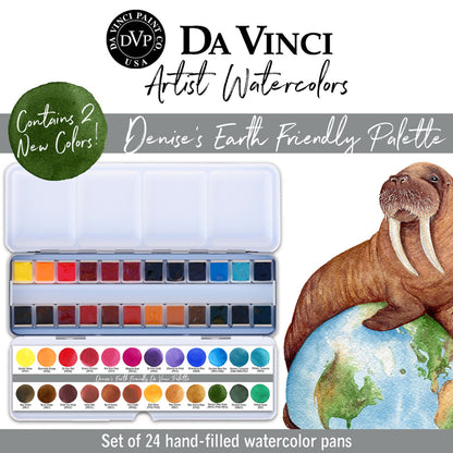Da Vinci Artists' Watercolor - Denise's Earth Friendly Da Vinci Watercolor Palette