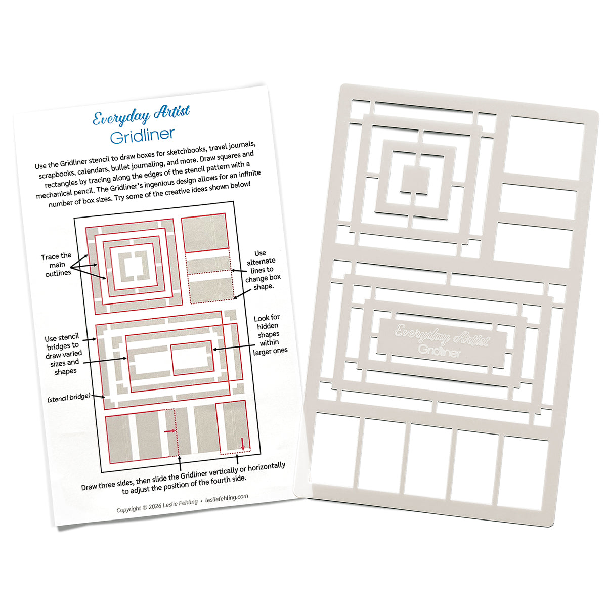 Everyday Artist GridLiner Stencil