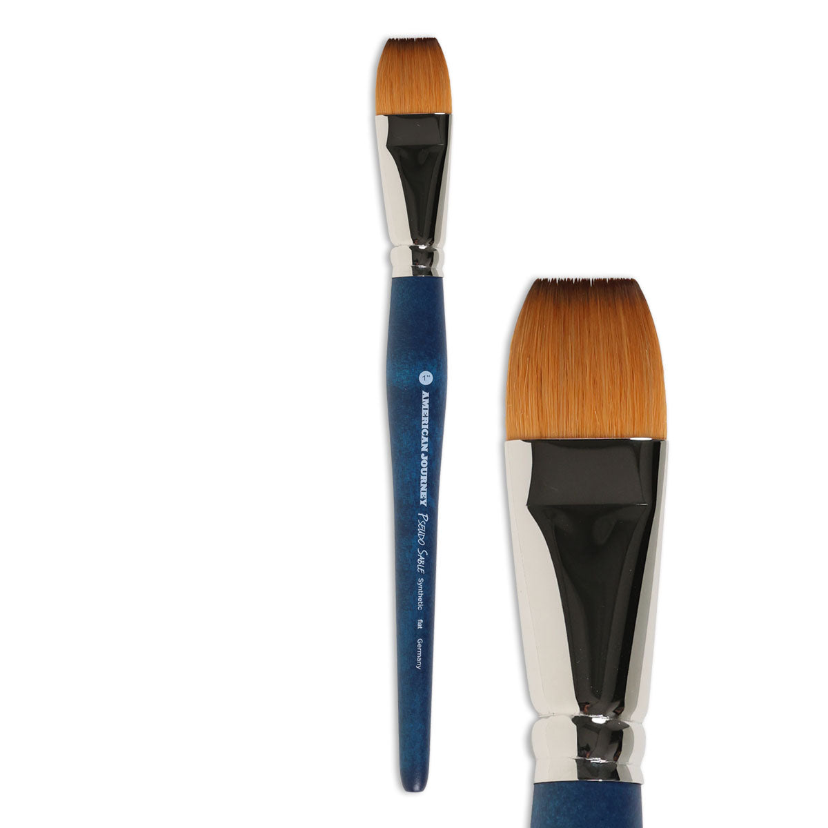 American Journey Pseudo Sable Brush - Flat, Size 1"
