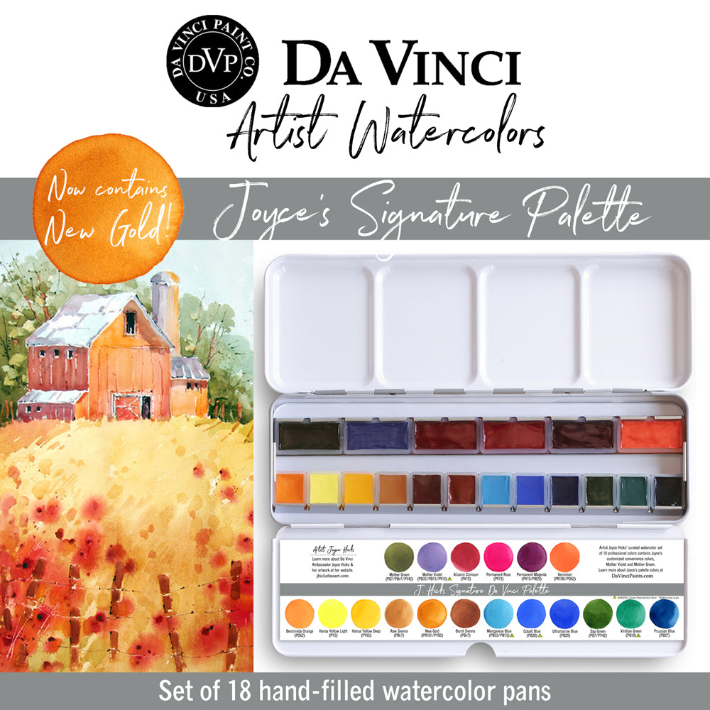 Da Vinci Artists' Watercolor - Joyce Hicks Signature Watercolor Palette Set