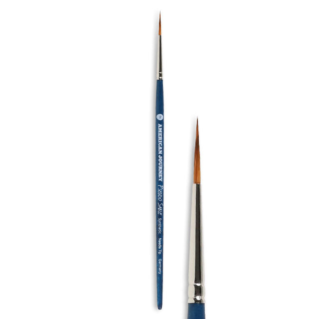 American Journey Pseudo Sable Brush - Needle Tip, Size 2