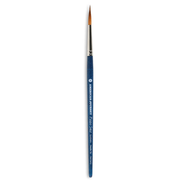 American Journey Pseudo Sable Brush - Needle Tip, Size 8