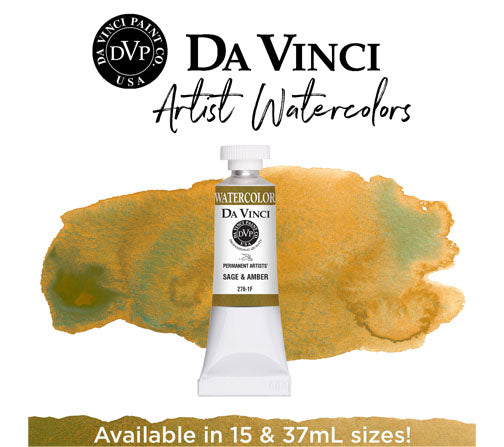 Da Vinci Artists' Watercolor - Sage & Amber, 15 ml