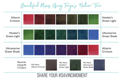 Da Vinci Artists' Watercolor - Tonya’s Nature Trio Watercolor Set
