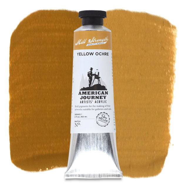 American Journey Artists' Acrylic - Yellow Ochre, 60 ml – Journey Art Stuff