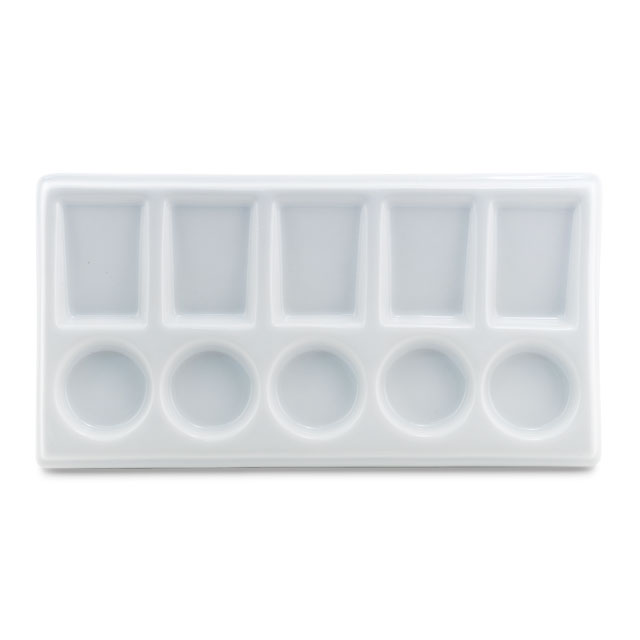 Cheap Joe's Rectangular Porcelain Palette - 10-Well