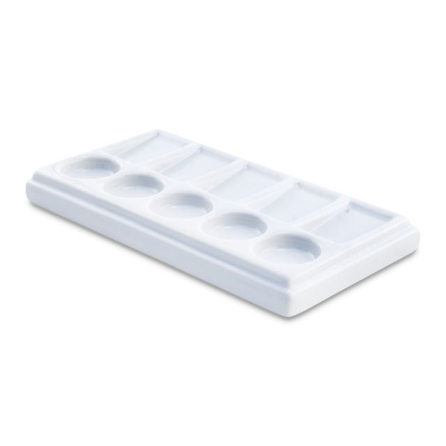 Cheap Joe's Rectangular Porcelain Palette - 10-Well