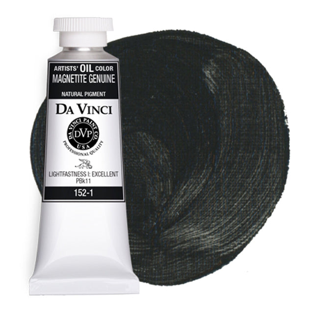 Da Vinci Artists' Oil Color - Magnetite Genuine, 37 ml – Journey Art Stuff