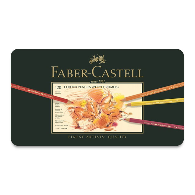 Faber-Castell Polychromos Colored Pencil Set - 120 Assorted Colors