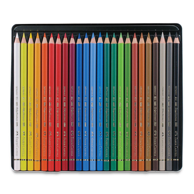 Faber-Castell Polychromos Colored Pencil Set - 24 Assorted Colors